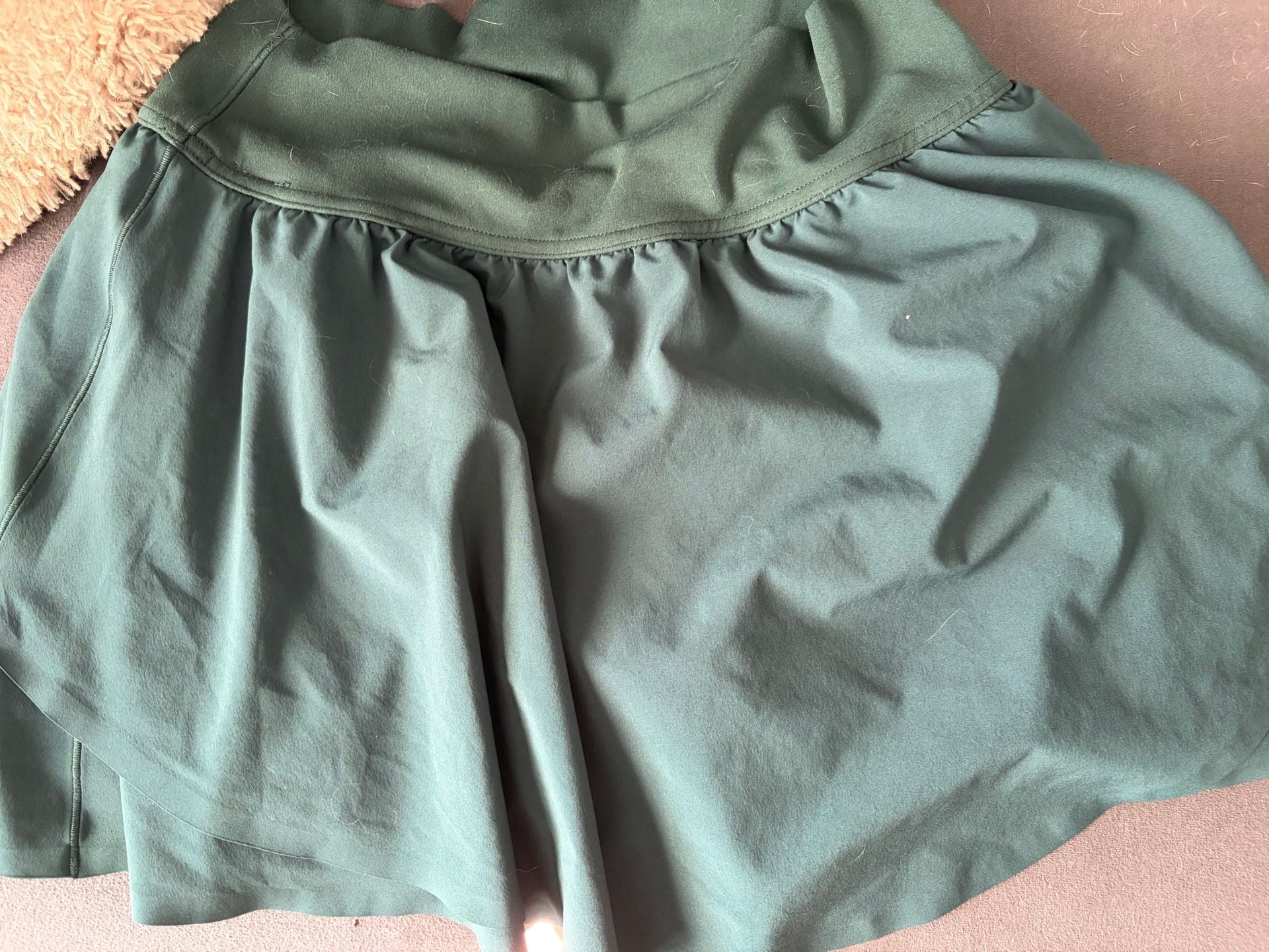 Offline by Aerie Forest Green Active Skort with Built-In Shorts Size S 3