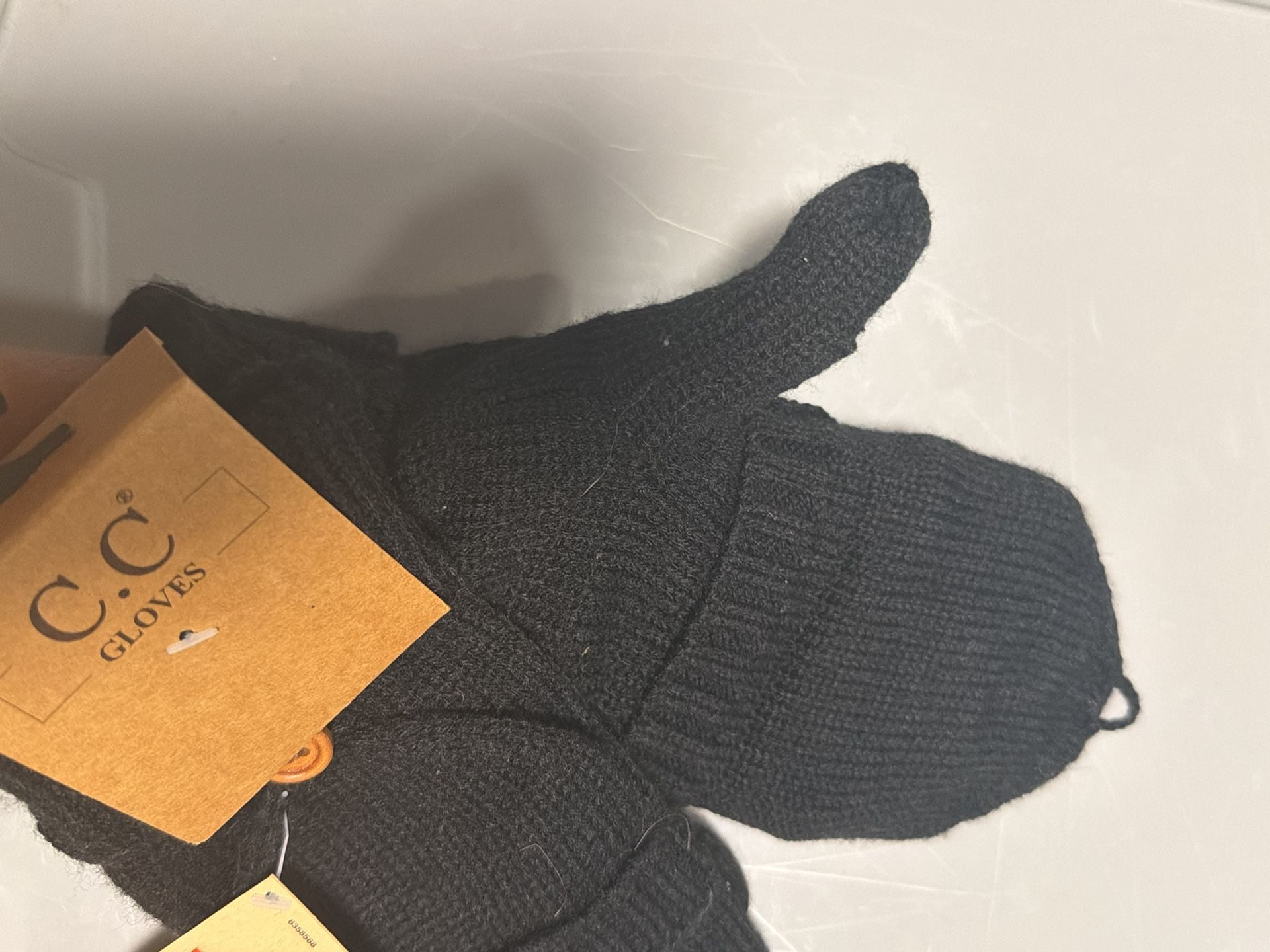 Women's Knitted Fingerless with Thumb Hole Long Sleeve Mitten Gloves 5