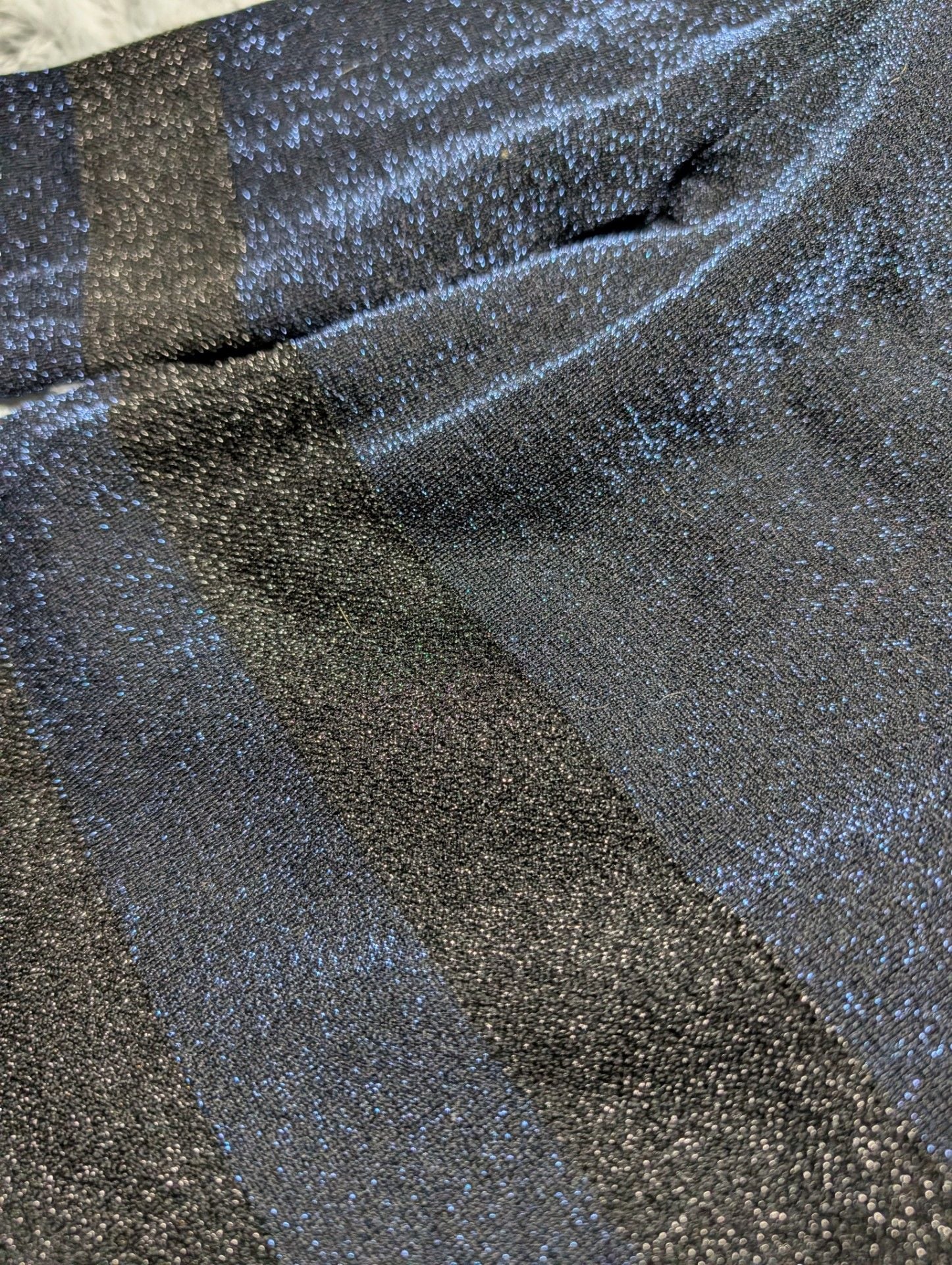 Tory Burch Navy and Black Sparkly Metallic Crewneck Sweater 5