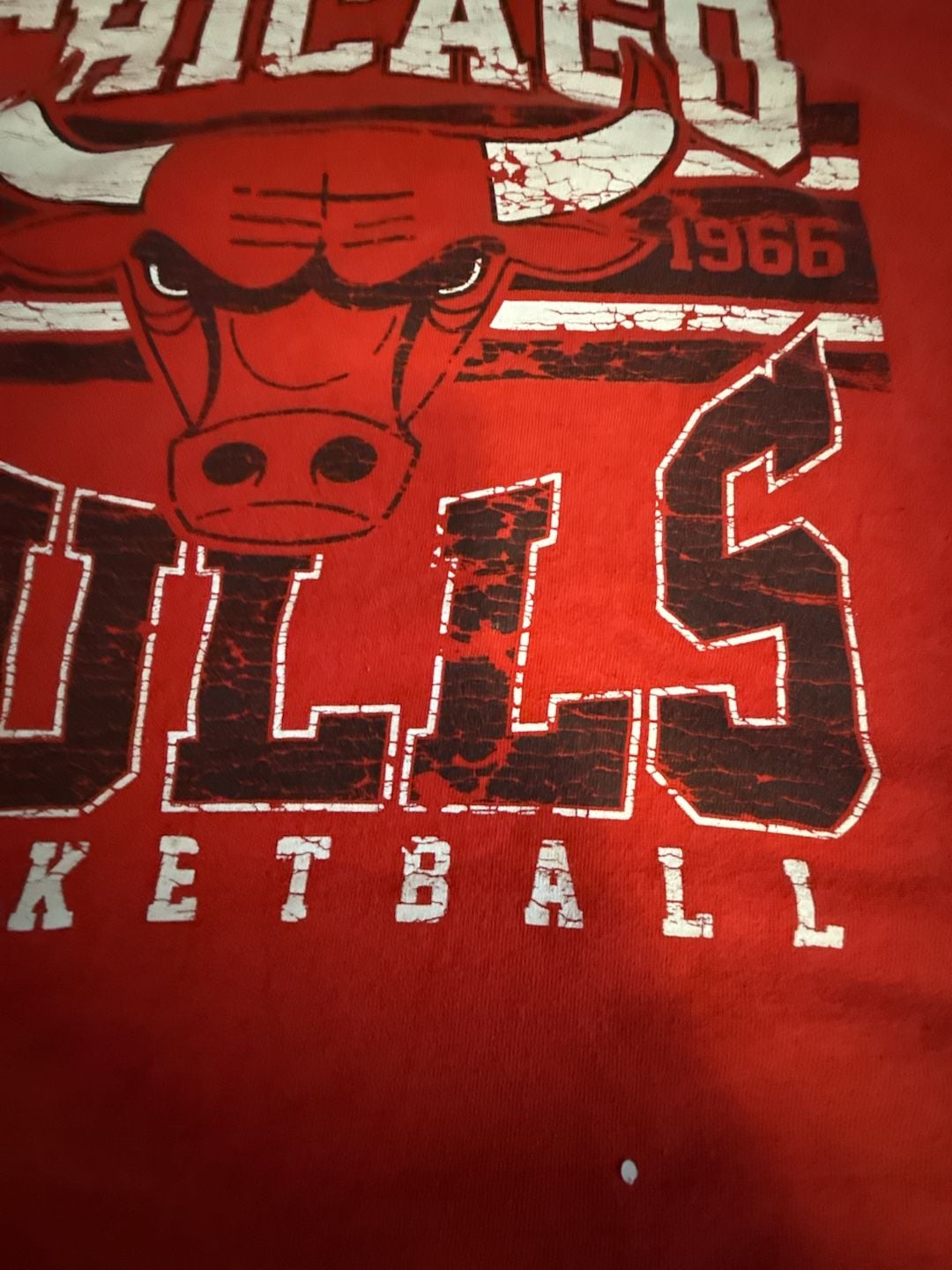 Chicago Bulls Vintage Graphic Tee - Red - Size XL 3