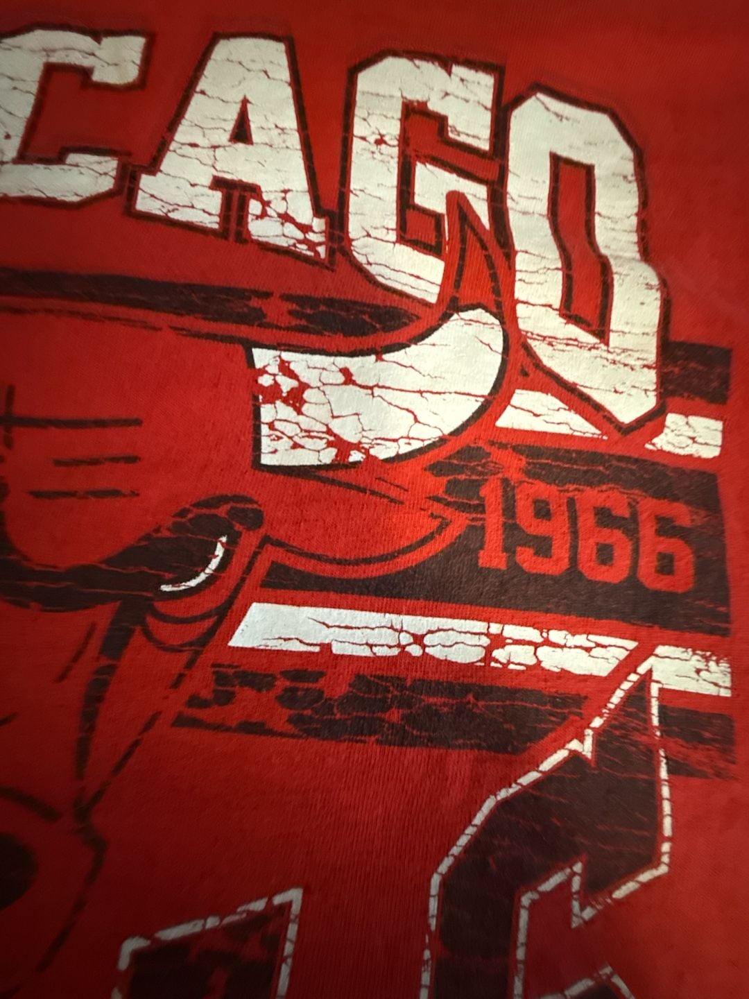 Chicago Bulls Vintage Graphic Tee - Red - Size XL 4