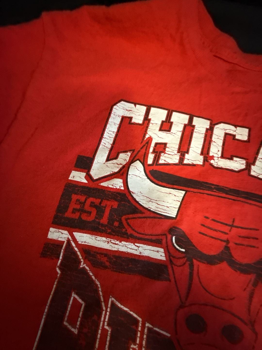 Chicago Bulls Vintage Graphic Tee - Red - Size XL 5