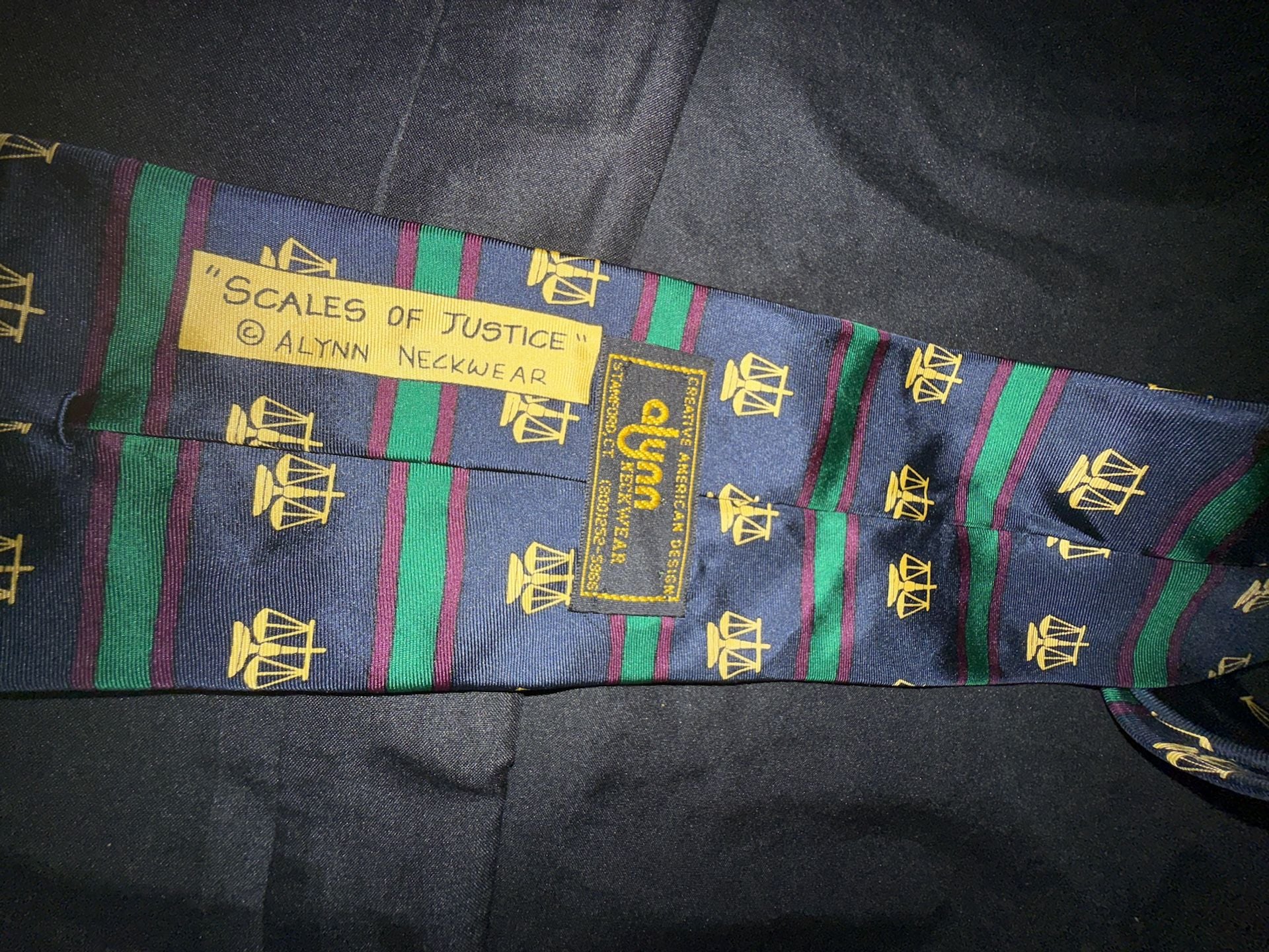Alynn Neckwear Scales of Justice Silk Tie 4
