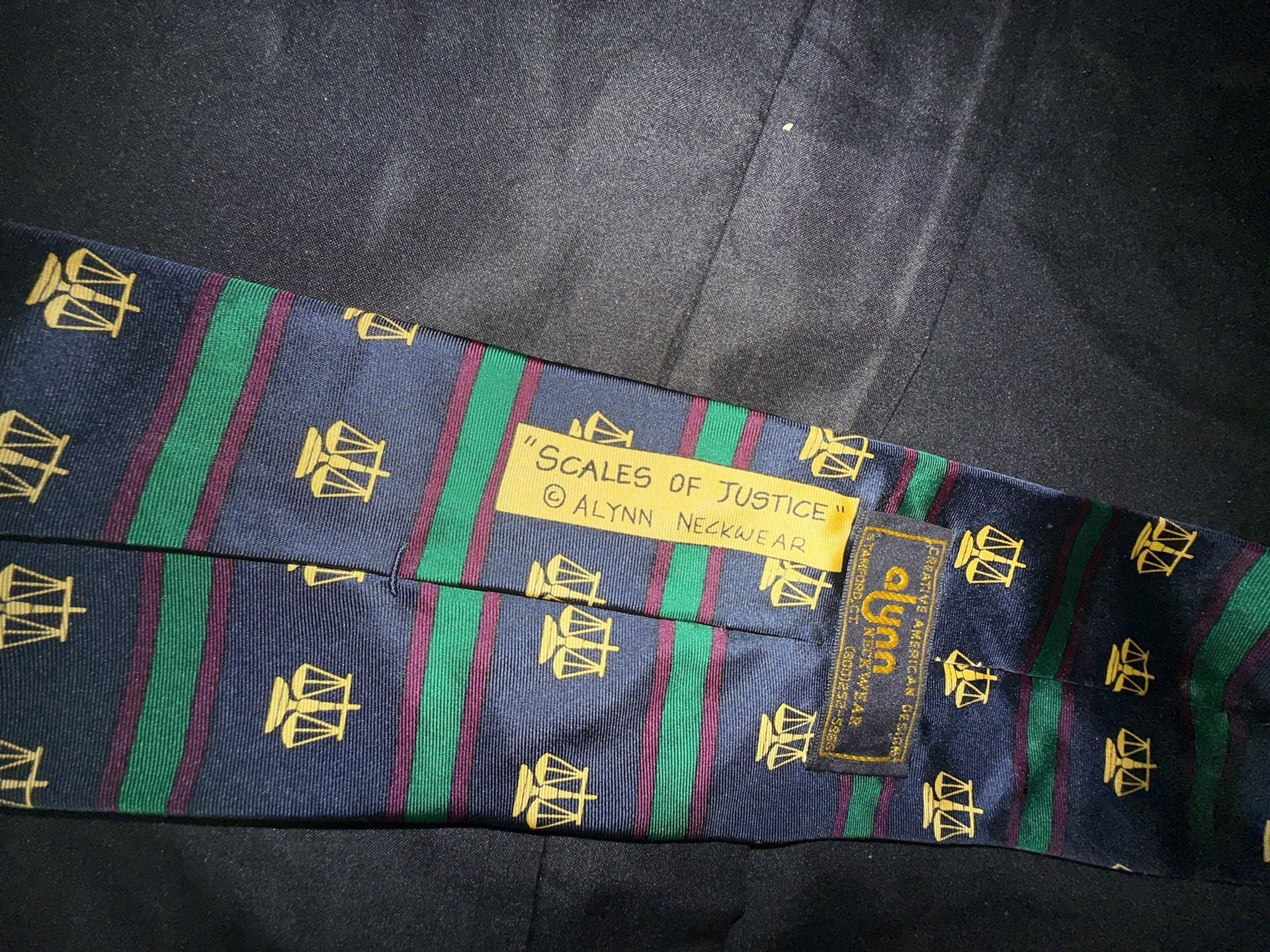 Alynn Neckwear Scales of Justice Silk Tie 5