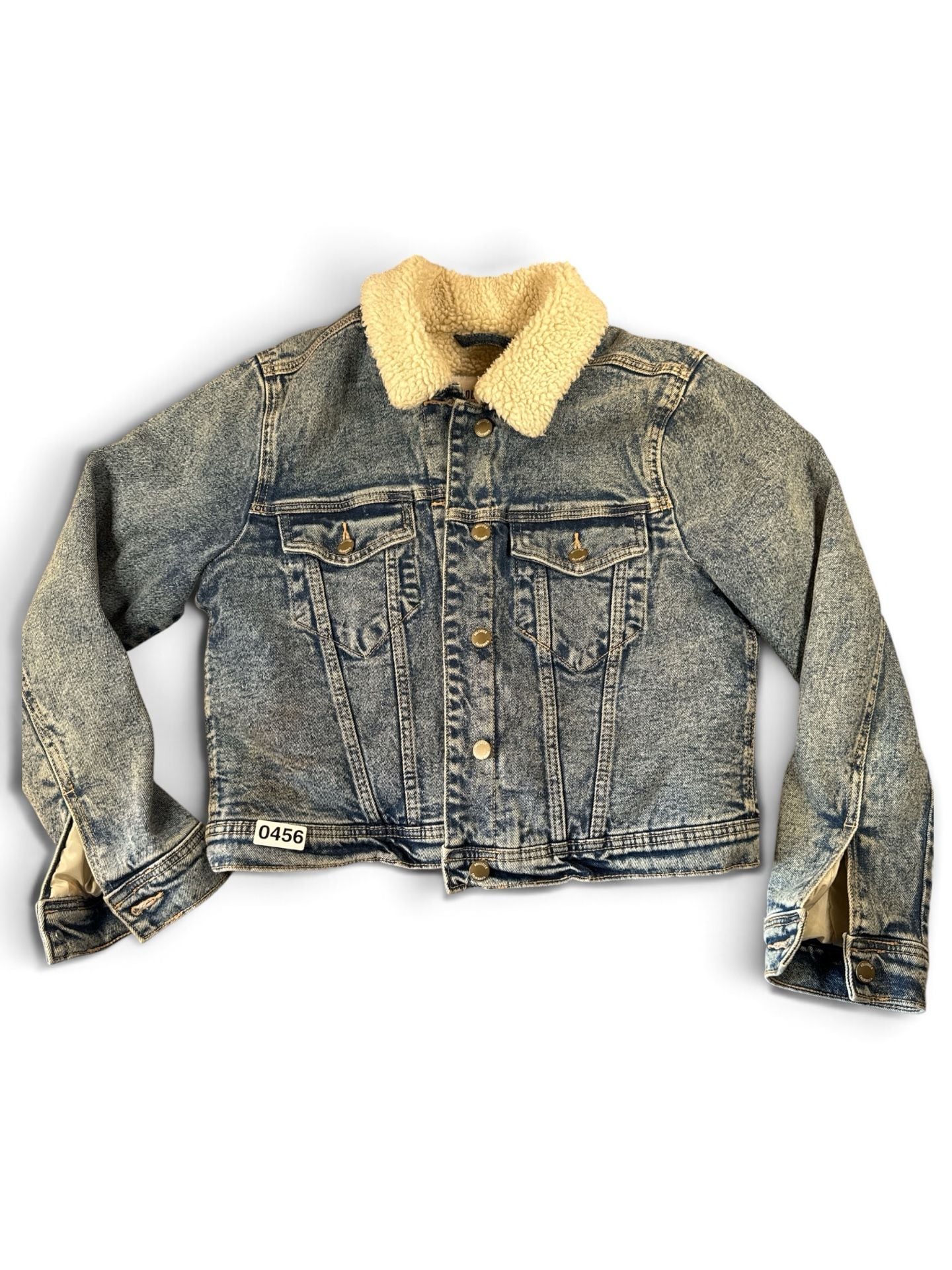 Hollister Sherpa-Lined Denim Trucker Jacket 4