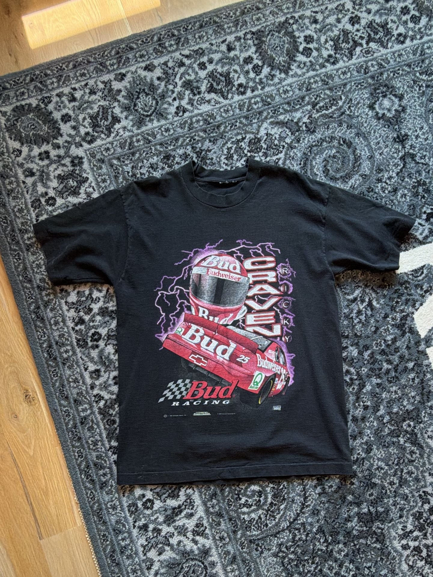 Vytg 1997 Vintage Nascar Bud Racing T Shirt 2