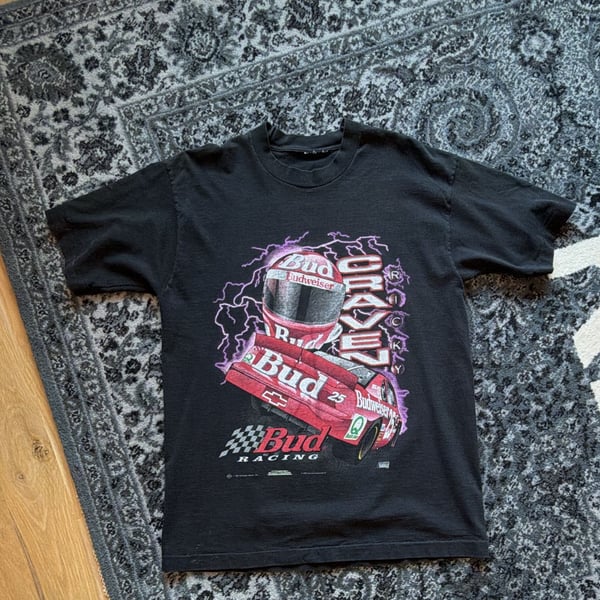 Vytg 1997 Vintage Nascar Bud Racing T Shirt