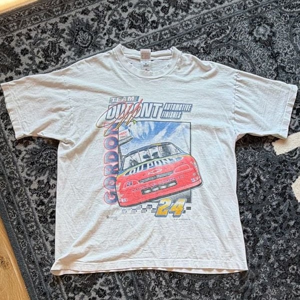 Vintage 1997 Jeff Gordon DuPont Automotive Finishes Nascar Monte Carlo T-Shirt