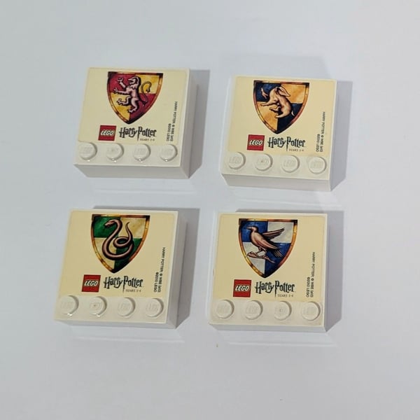 LEGO Magnets Harry Potter Nintendo Wii House Crests Set of 4