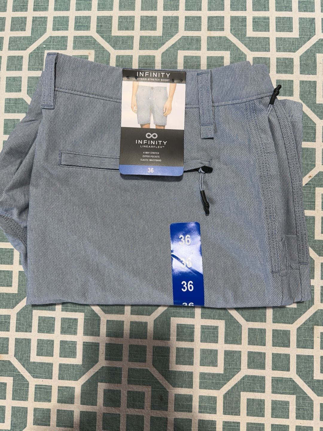 Infinity Linearflex Men's Hybrid Stretch Shorts Size 36 2