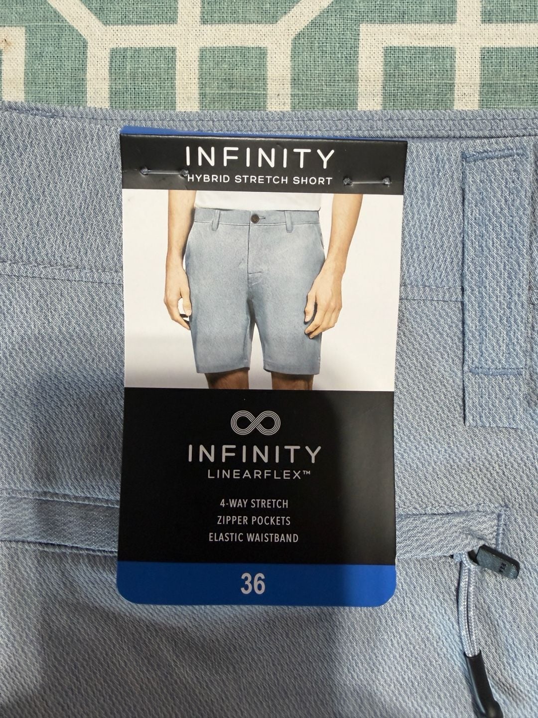 Infinity Linearflex Men's Hybrid Stretch Shorts Size 36 3