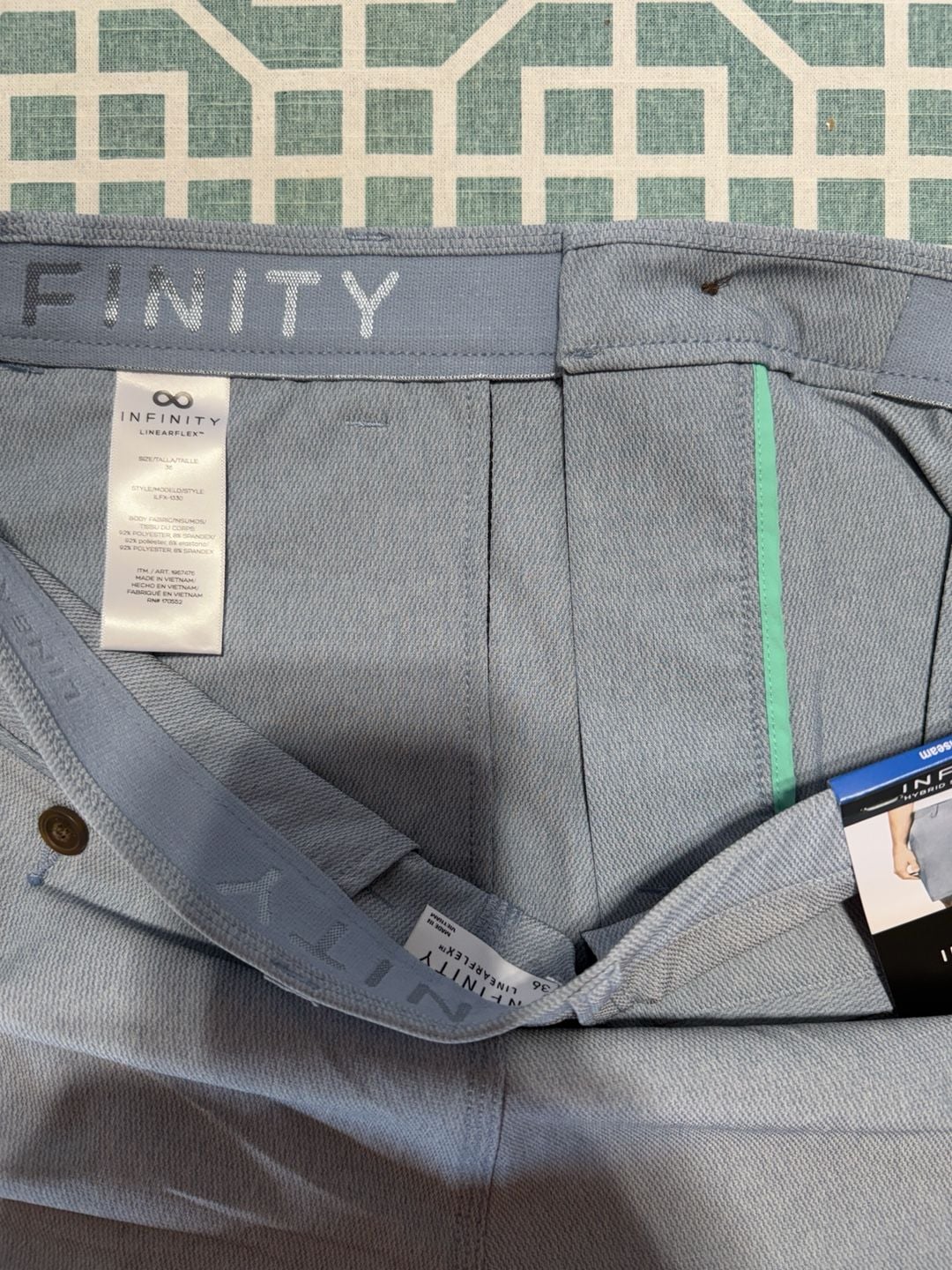 Infinity Linearflex Men's Hybrid Stretch Shorts Size 36 6