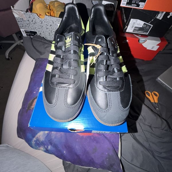 Adidas Samba OG W Core Black Solar Yellow Women's Sneakers JS1387