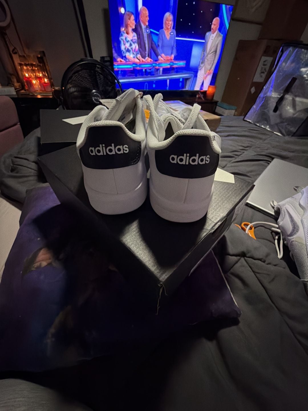 Adidas Grand Court 3.0 J White Black Sneakers 3