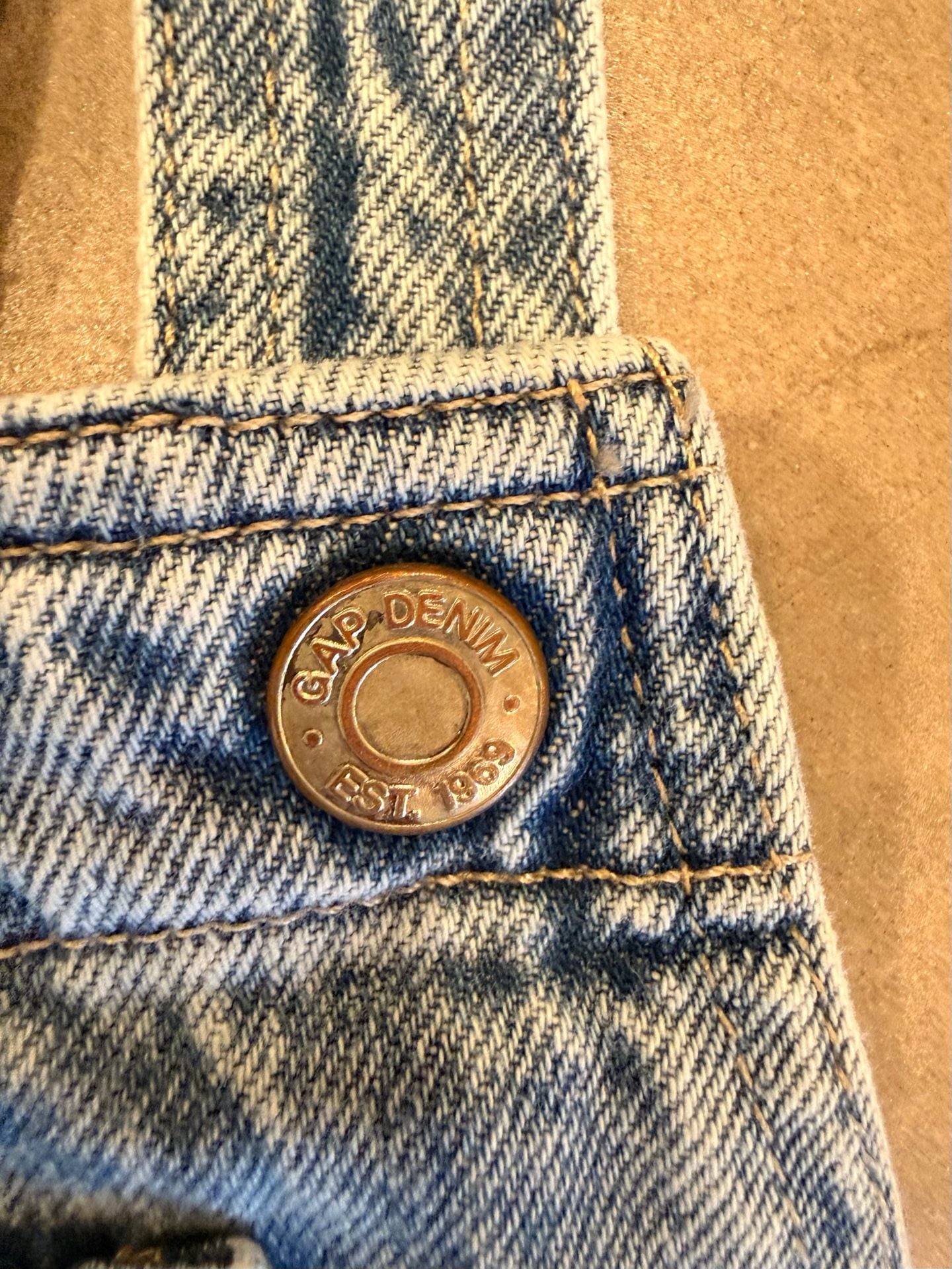 Gap Denim Light Wash Raw Hem Shortalls Overalls 4