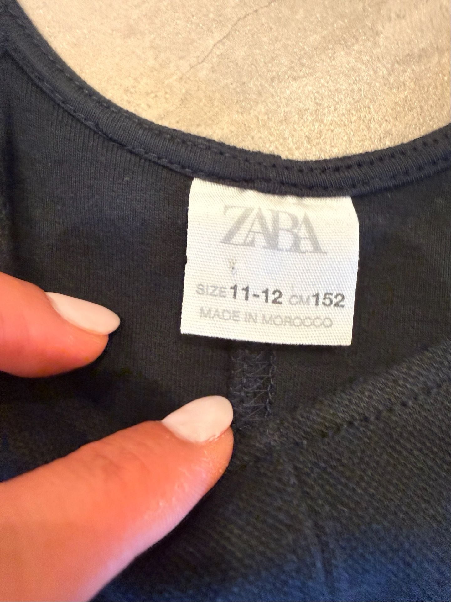 Zara Girls Navy Blue Pocket Detail Dress Size 11-12 3