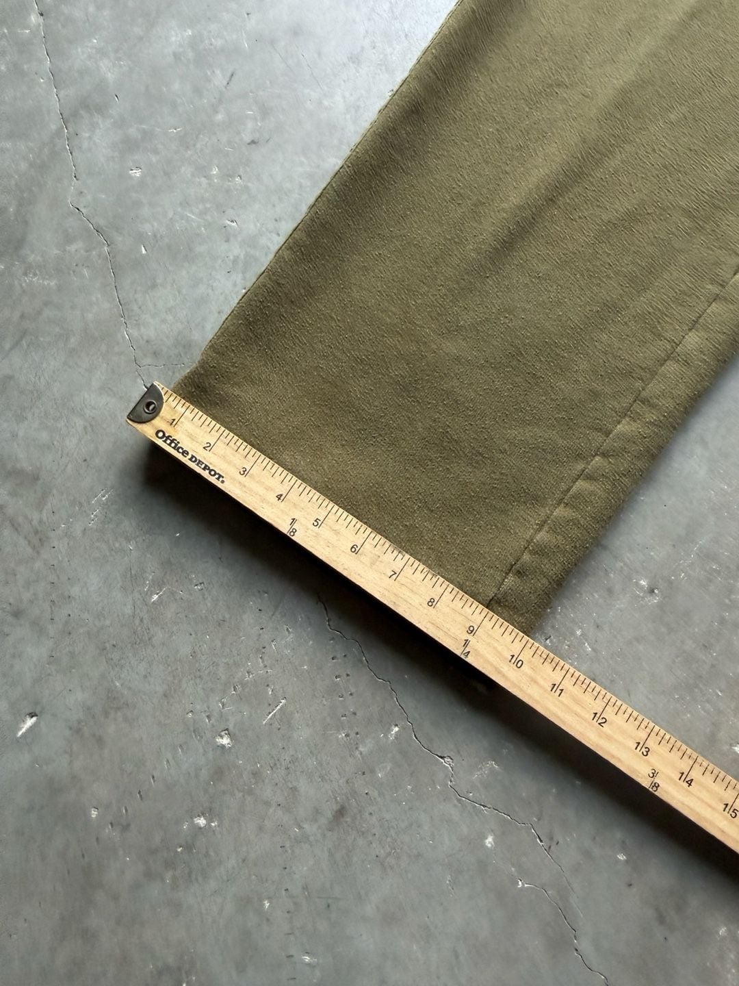 Y2K Old Navy Olive Green Super Baggy Wide Leg Stripped Sweatpants 7