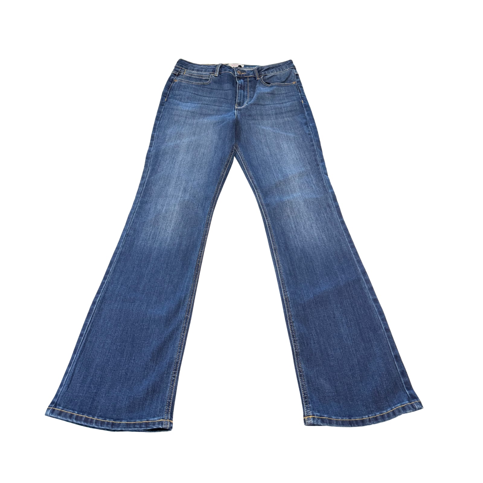Wrangler Women's High-Rise Bootcut Stretch Jeans Dark Blue Size 10 3