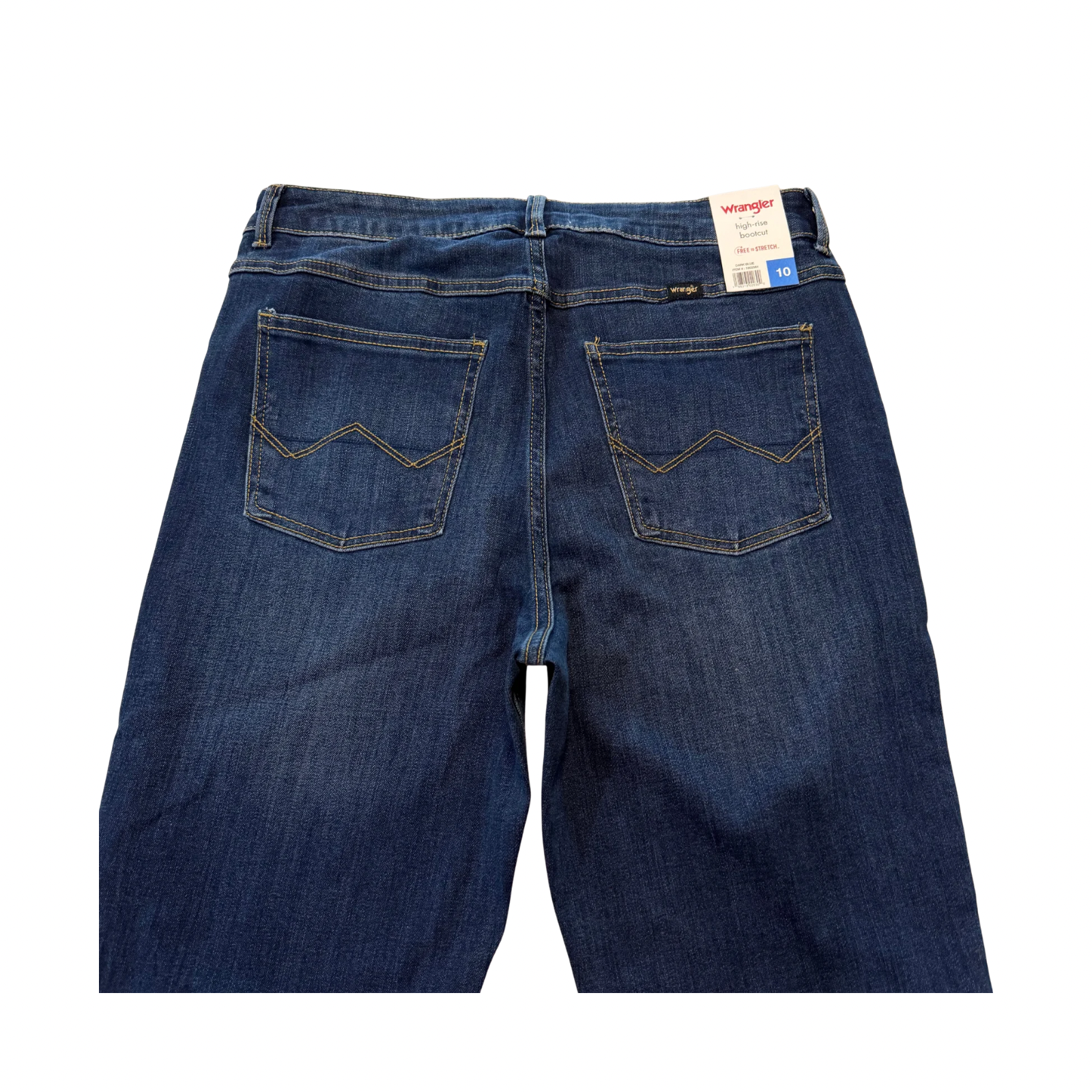 Wrangler Women's High-Rise Bootcut Stretch Jeans Dark Blue Size 10 4