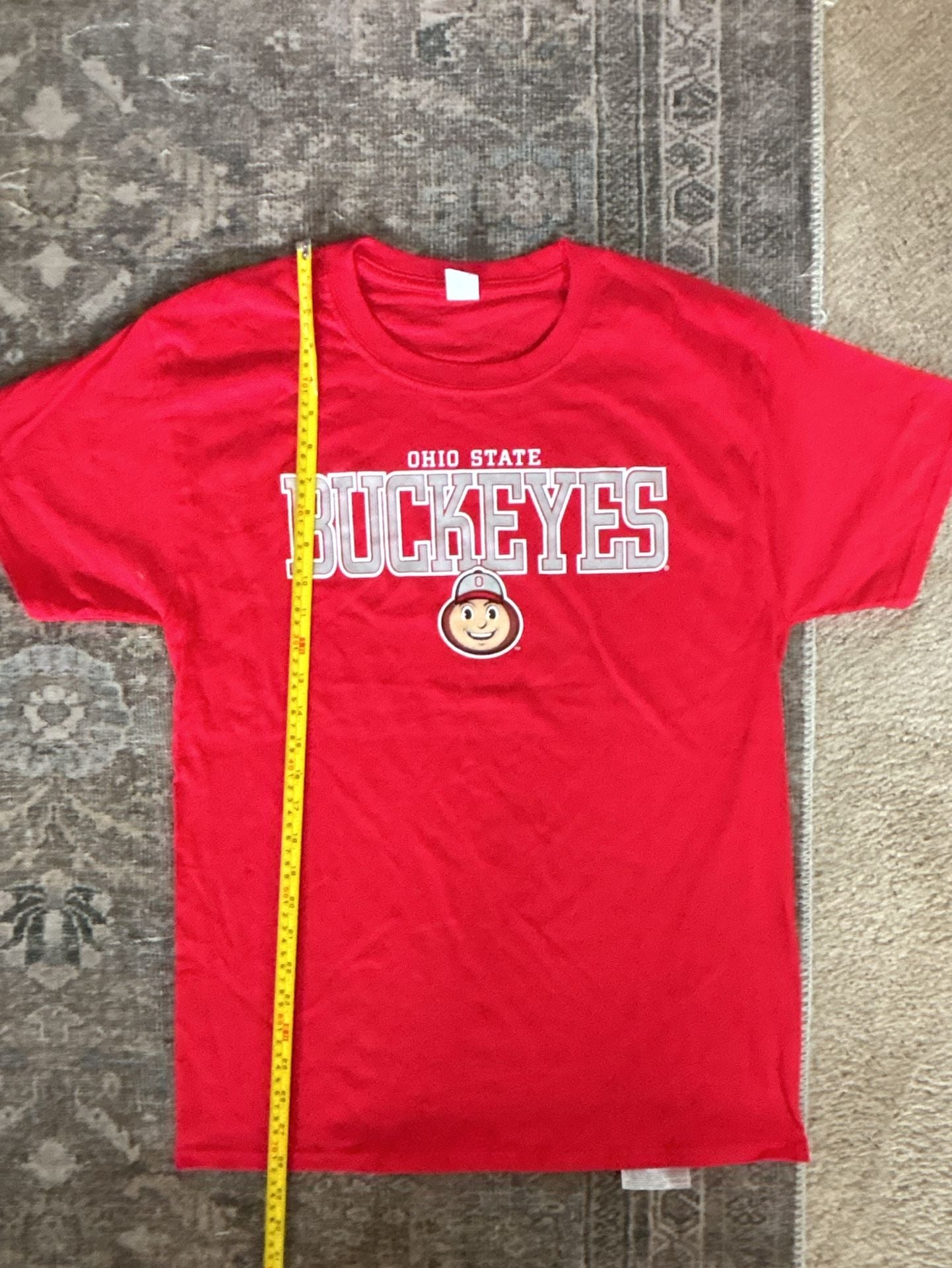 Hanes Ohio State Buckeyes Red Graphic T-Shirt Medium 6