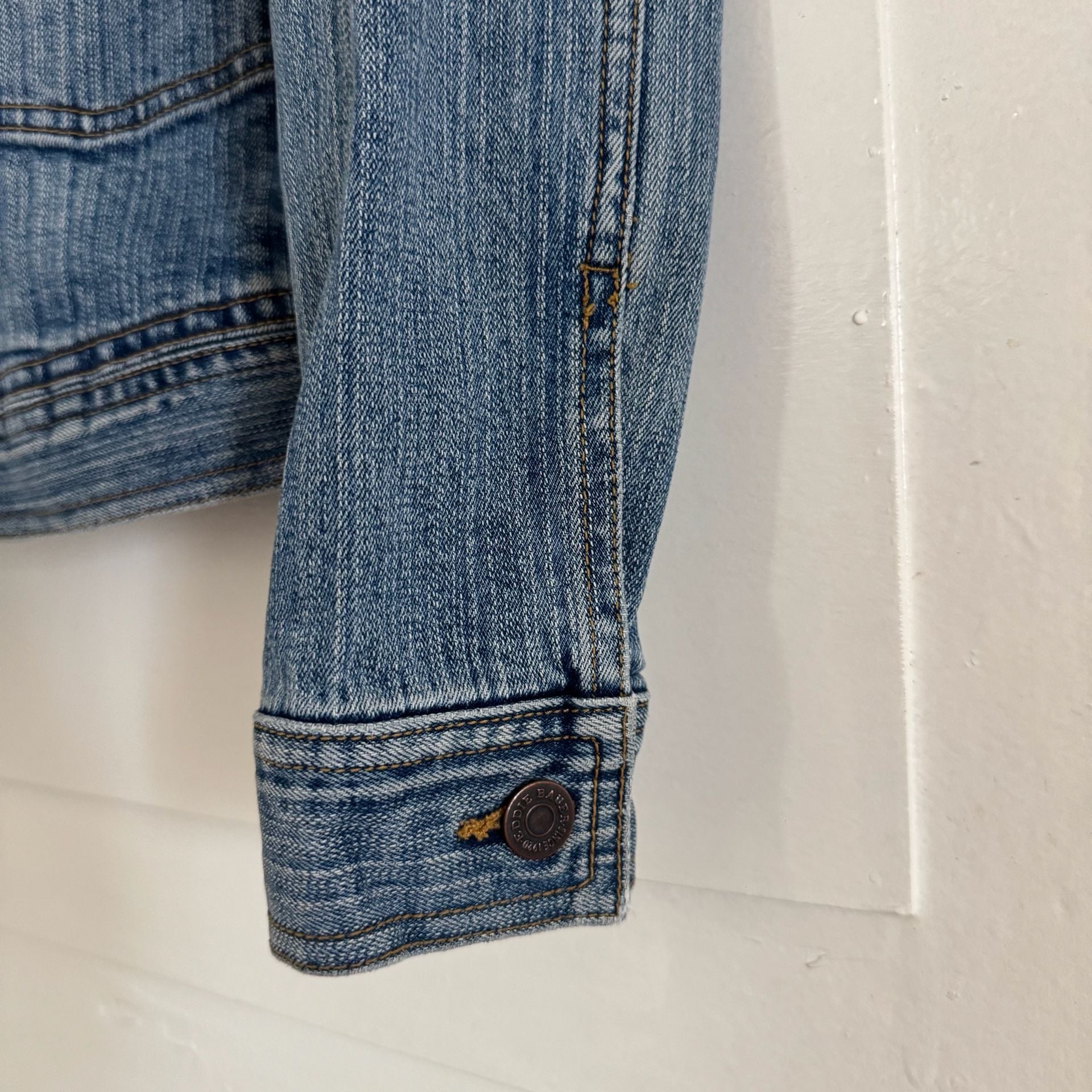 Eddie Bauer Women's Blue Stretch Denim Jean Jacket 5