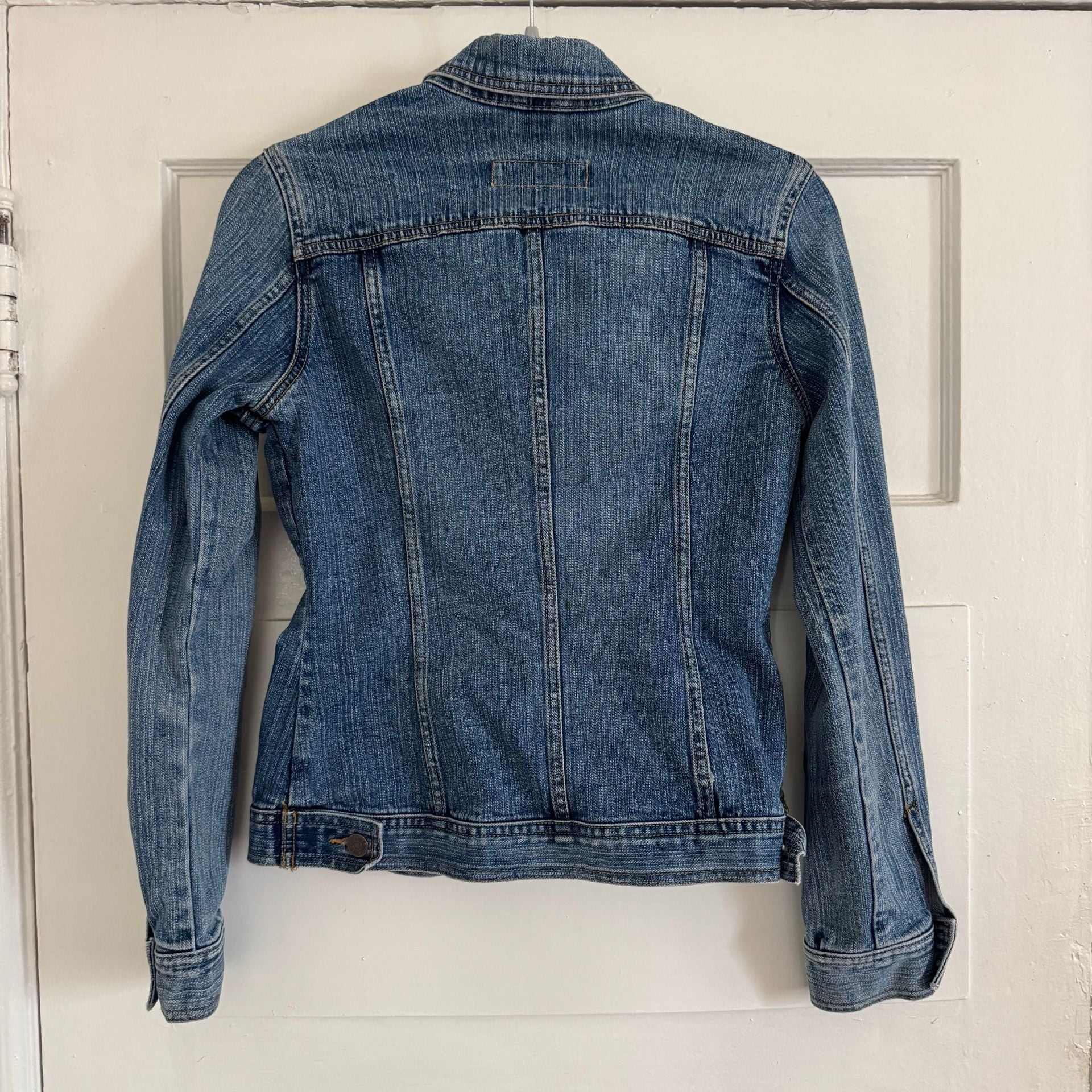 Eddie Bauer Women's Blue Stretch Denim Jean Jacket 6