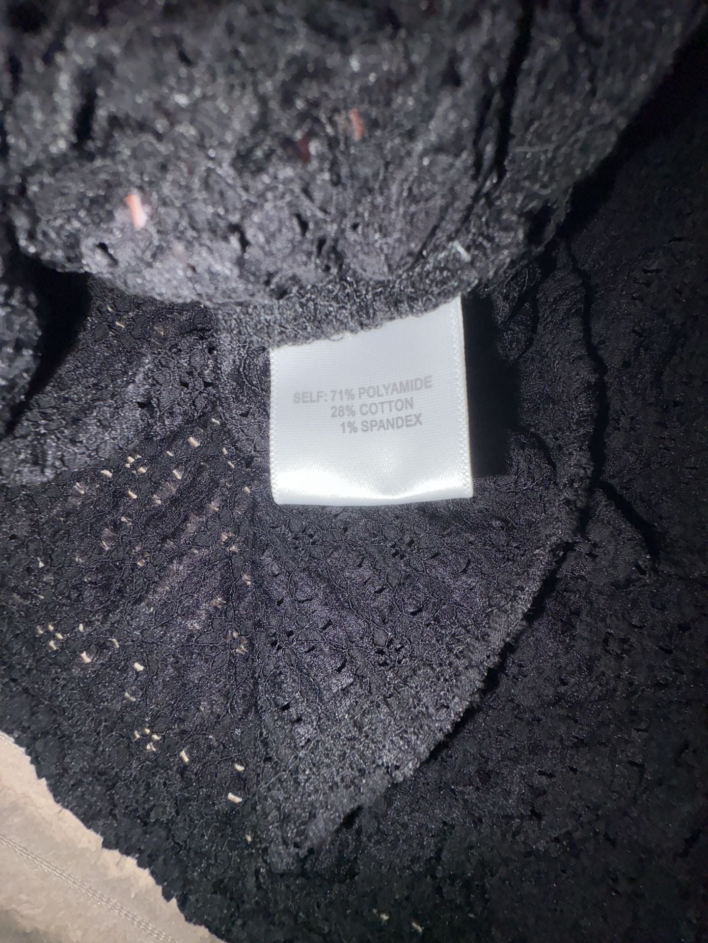 Rose + Olive Black Sheer Lace Short Sleeve Top 4