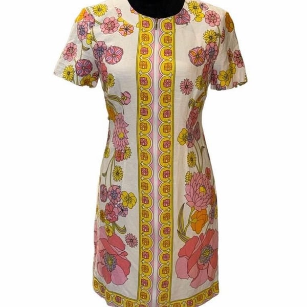 Trina Turk Arboretum Crescent Drive Ottoman Mini Dress Size 2 