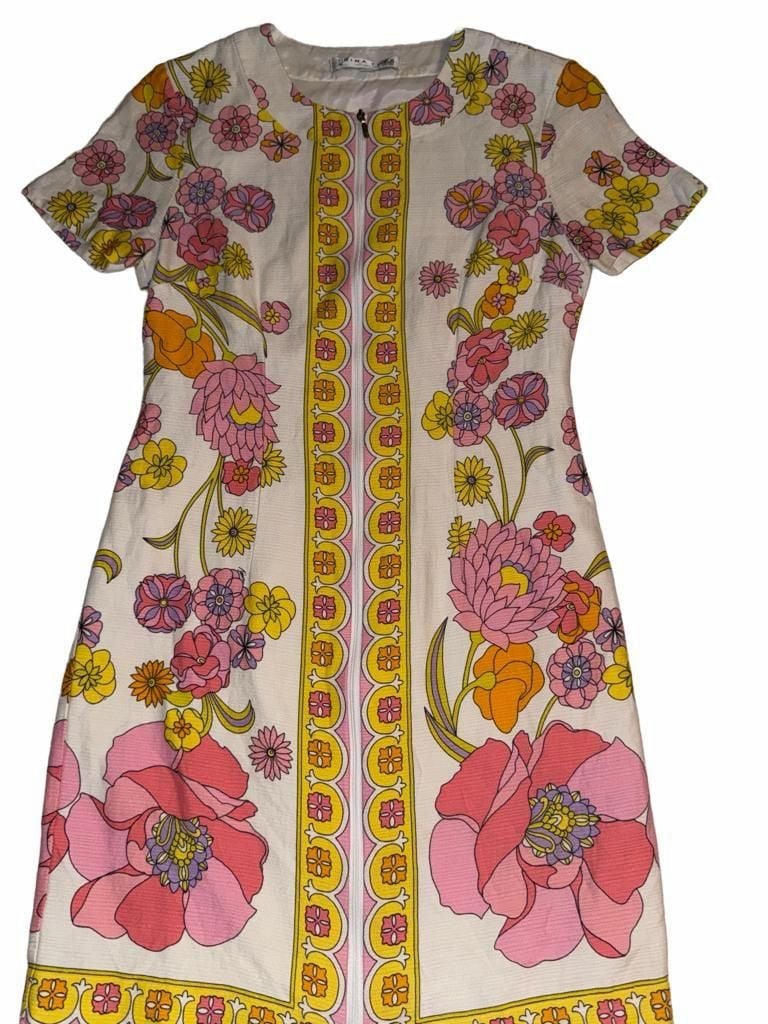 Trina Turk Arboretum Crescent Drive Ottoman Mini Dress Size 2 6