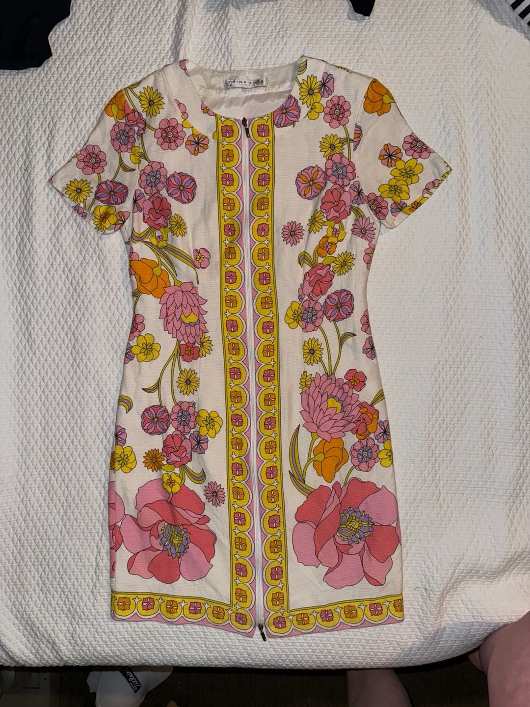 Trina Turk Arboretum Crescent Drive Ottoman Mini Dress Size 2 4