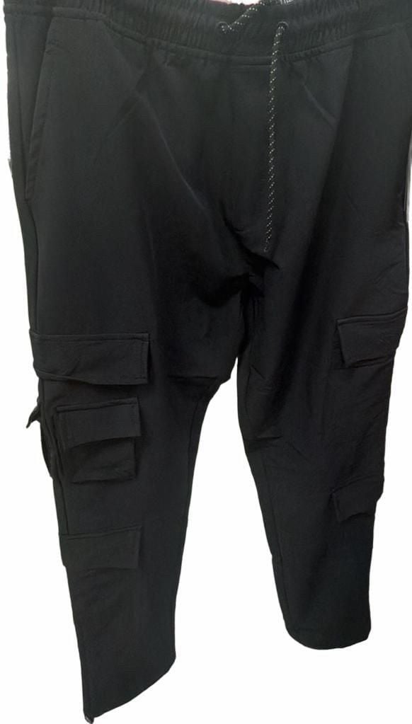 T-Shirt and Black Cargo Pants 2-Piece Set 2