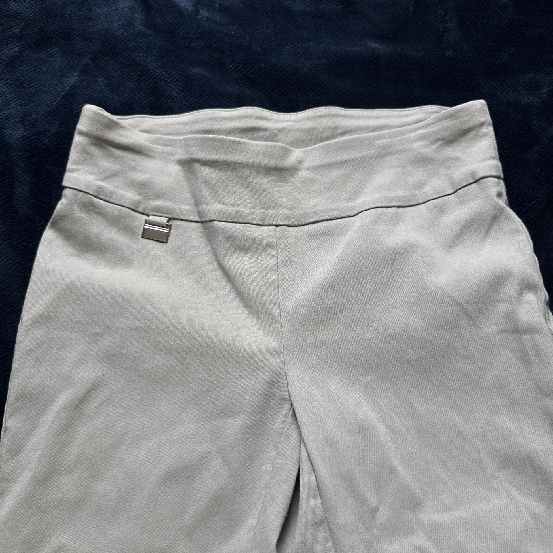 Alfani Women's Beige Pull-On Stretch Cropped Pants Size 4P Capris 3