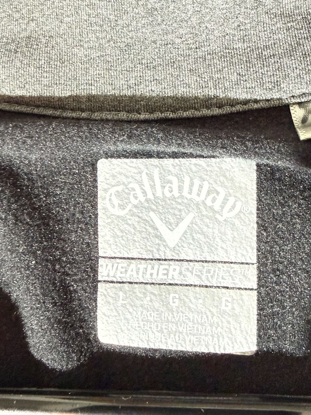 Callaway Weather Series Men's Size Long Sleeve Quarter Zip Pullover 4