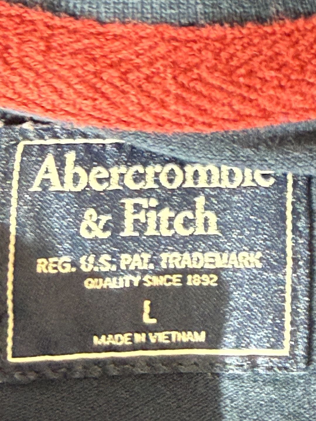 Abercrombie & Fitch Men's Navy Blue Polo Shirt 3