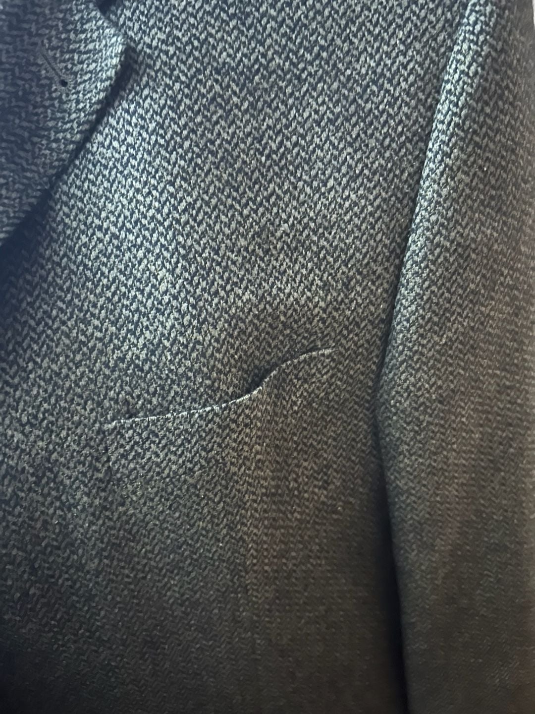 Vintage 90s JHane Barnes Mens Green Wool Sport Coat Blazer Jacket 7