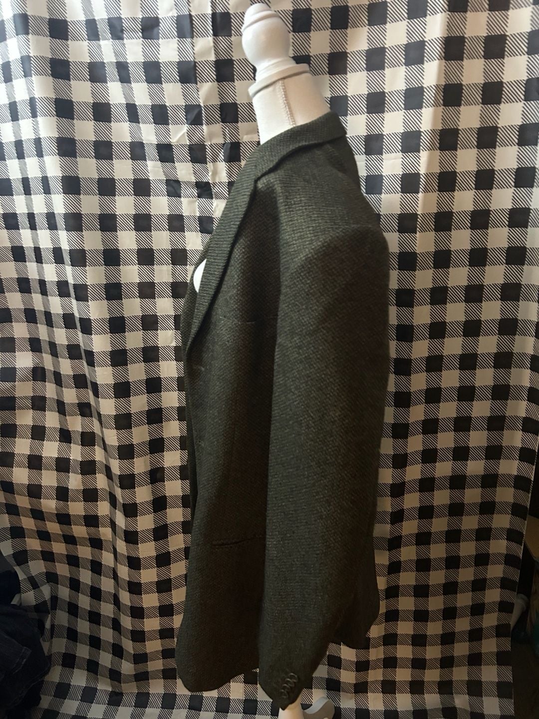 Vintage 90s JHane Barnes Mens Green Wool Sport Coat Blazer Jacket 12