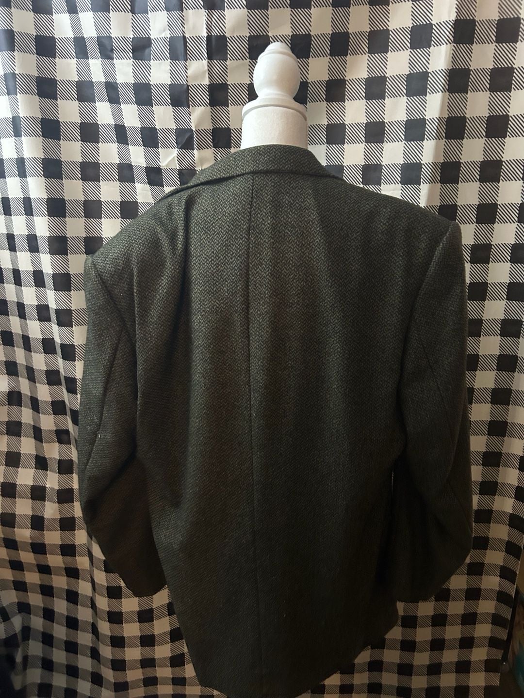 Vintage 90s JHane Barnes Mens Green Wool Sport Coat Blazer Jacket 13