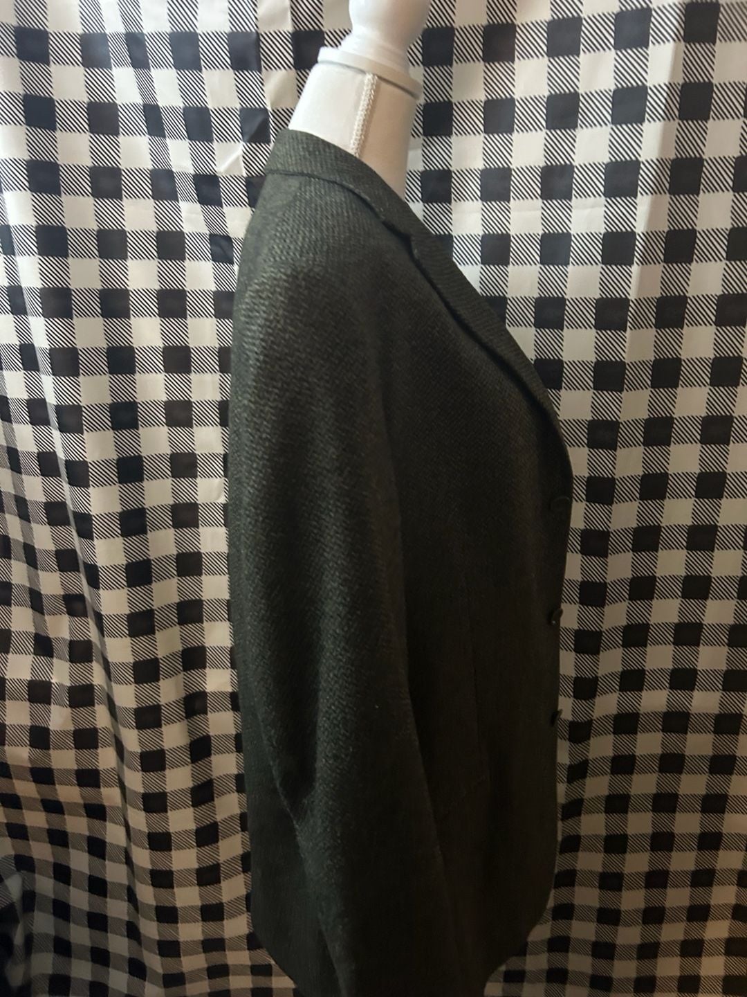 Vintage 90s JHane Barnes Mens Green Wool Sport Coat Blazer Jacket 14