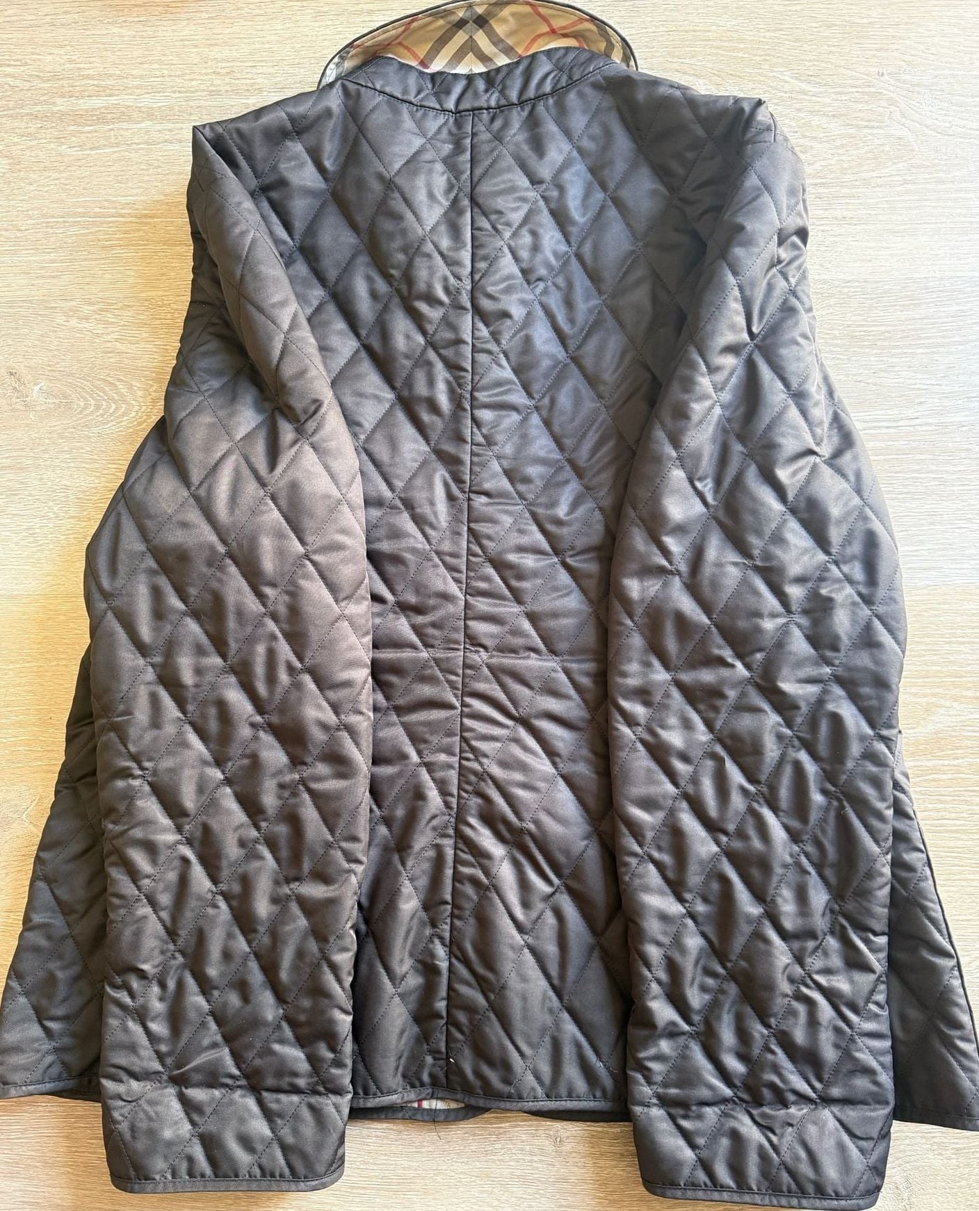 Burberry London Quilted Jacket with Nova Check Lining 14