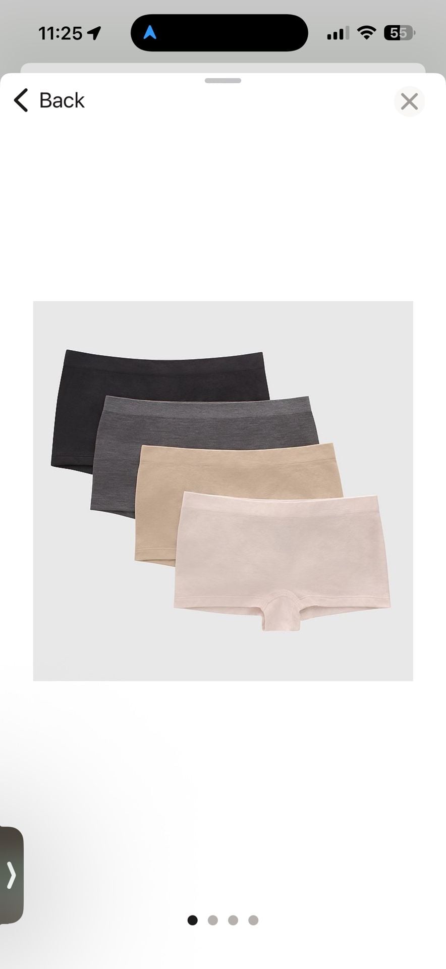 New Hanes Girls' Seamless Comfort 4-Pack Boyshort Underwear Sz L 10 -12 1