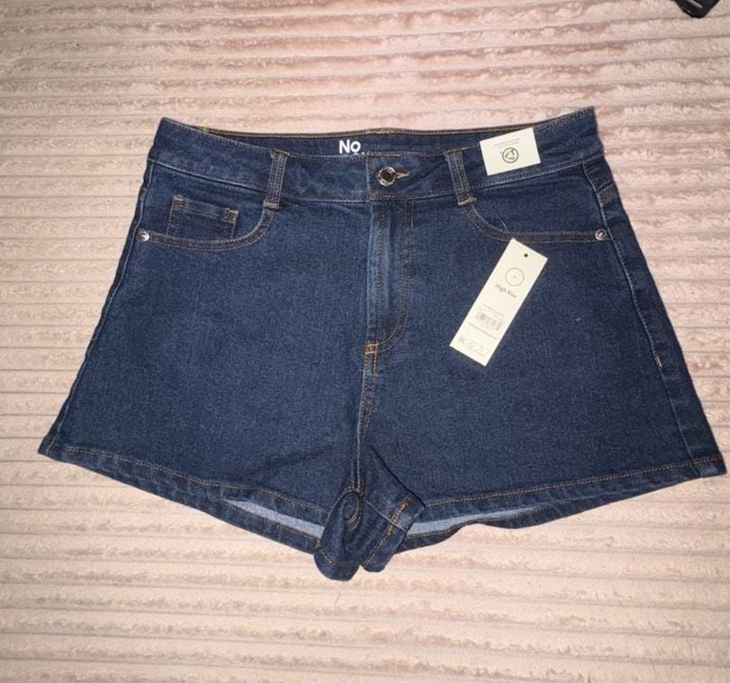 No Boundaries Women's Denim Mom Shorts Rinse Wash Size 4 2