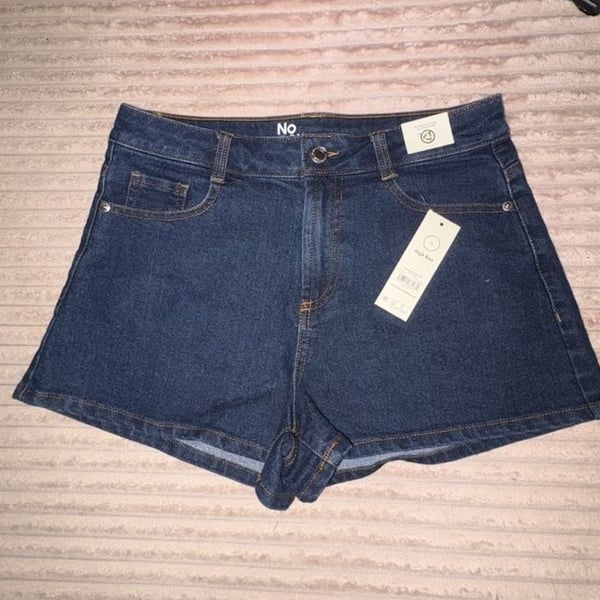 No Boundaries Women's Denim Mom Shorts Rinse Wash Size 4