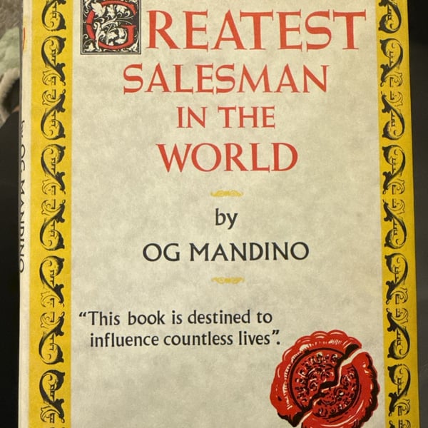 Rare 1968 Hardcover: The Greatest Salesman in the World - Early 4th Printing with Unclipped DJ – Hand-Signed & Inscribed by Motivational Icon Paul J. Meyer (1969)