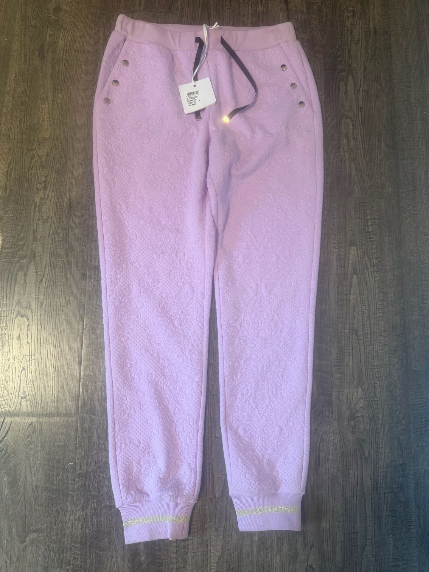 LIU•JO Lilac Embroidered Jogger Pants 2