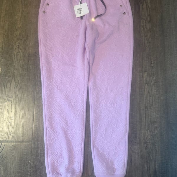 LIU•JO Lilac Embroidered Jogger Pants