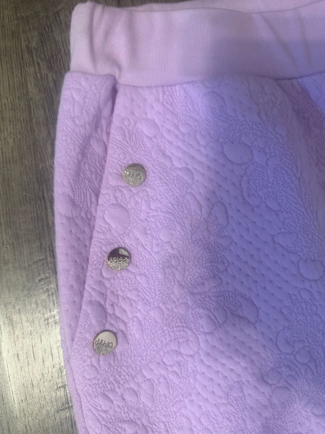 LIU•JO Lilac Embroidered Jogger Pants 4
