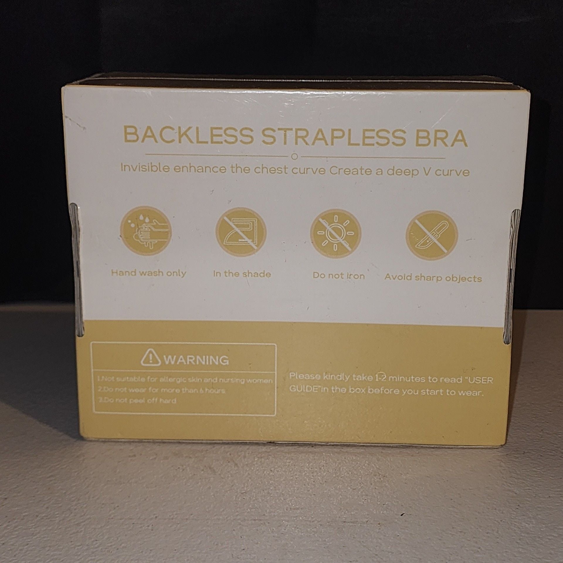 Nsolex Fabric Strapless Adhesive Bra Size B 4