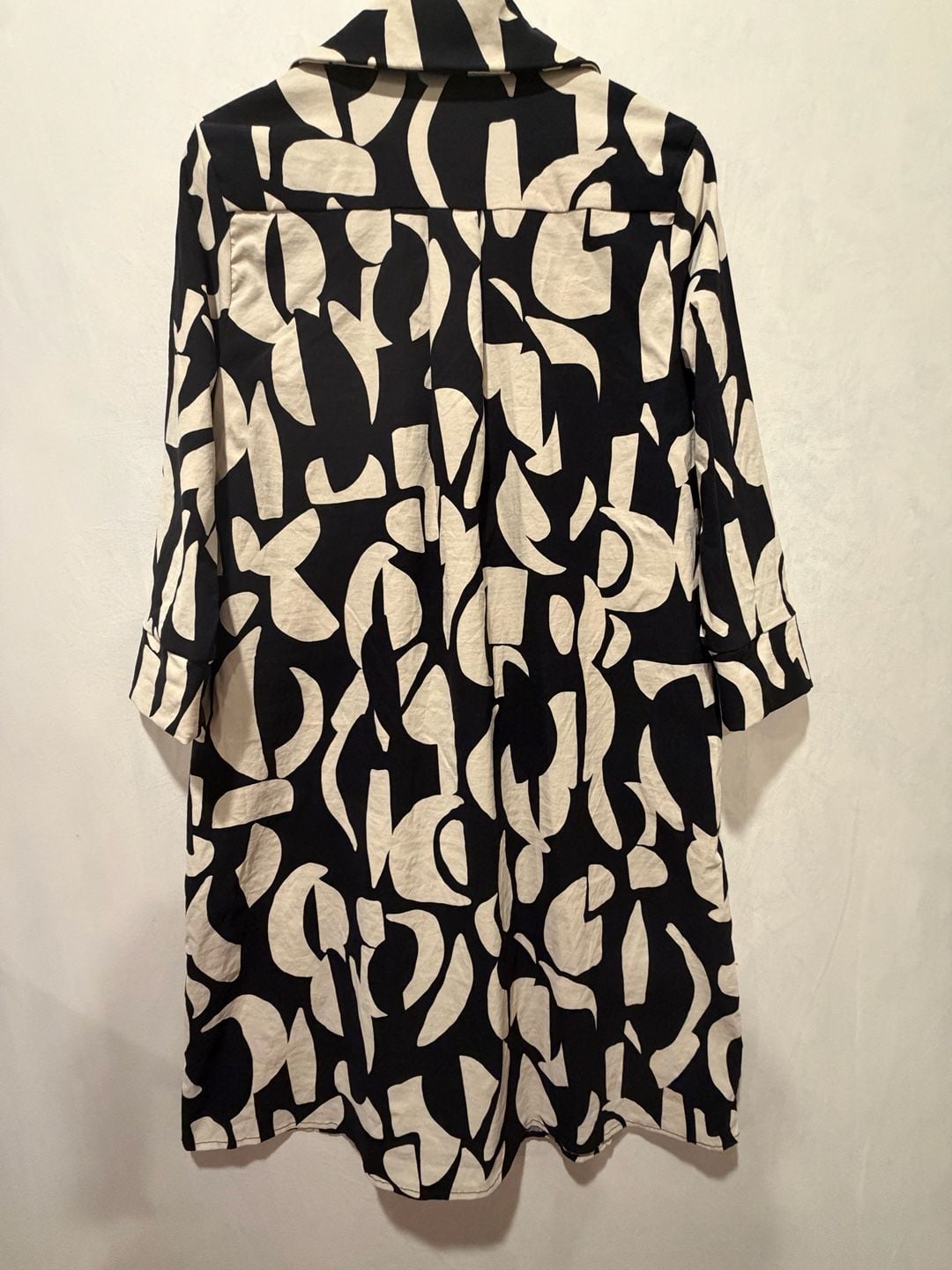 Joseph Ribkoff Abstract Print Stretch Poplin Trapeze Dress, Size 8 4