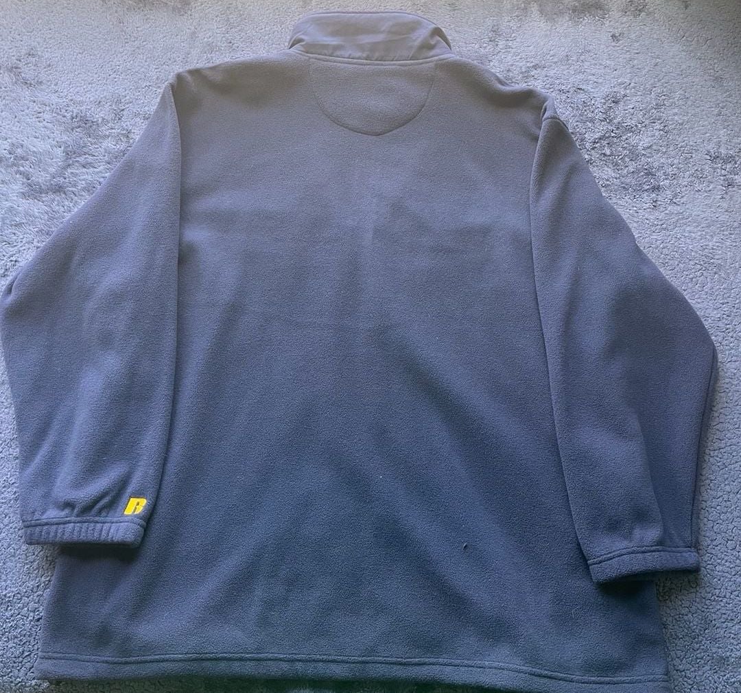 Russell Athletic Team Issue Michigan Wolverines Full-Zip Fleece Jacket Navy 1X 8