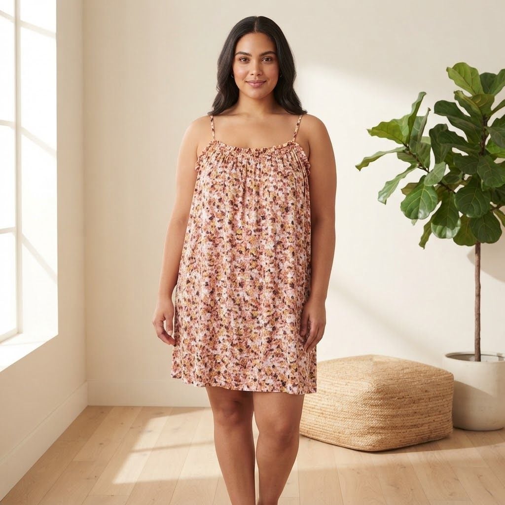 Soma Soft Jersey Flowy Floral Short Dress 2